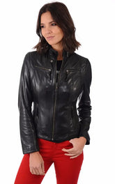 Women Genuine Leather Jacket WJ 50 freeshipping - SkinOutfit